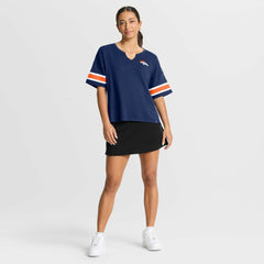 Denver Broncos Women's Redzone Curl Route T-Shirt - Navy discount