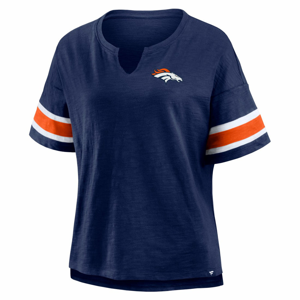 Denver Broncos Women's Redzone Curl Route T-Shirt - Navy discount