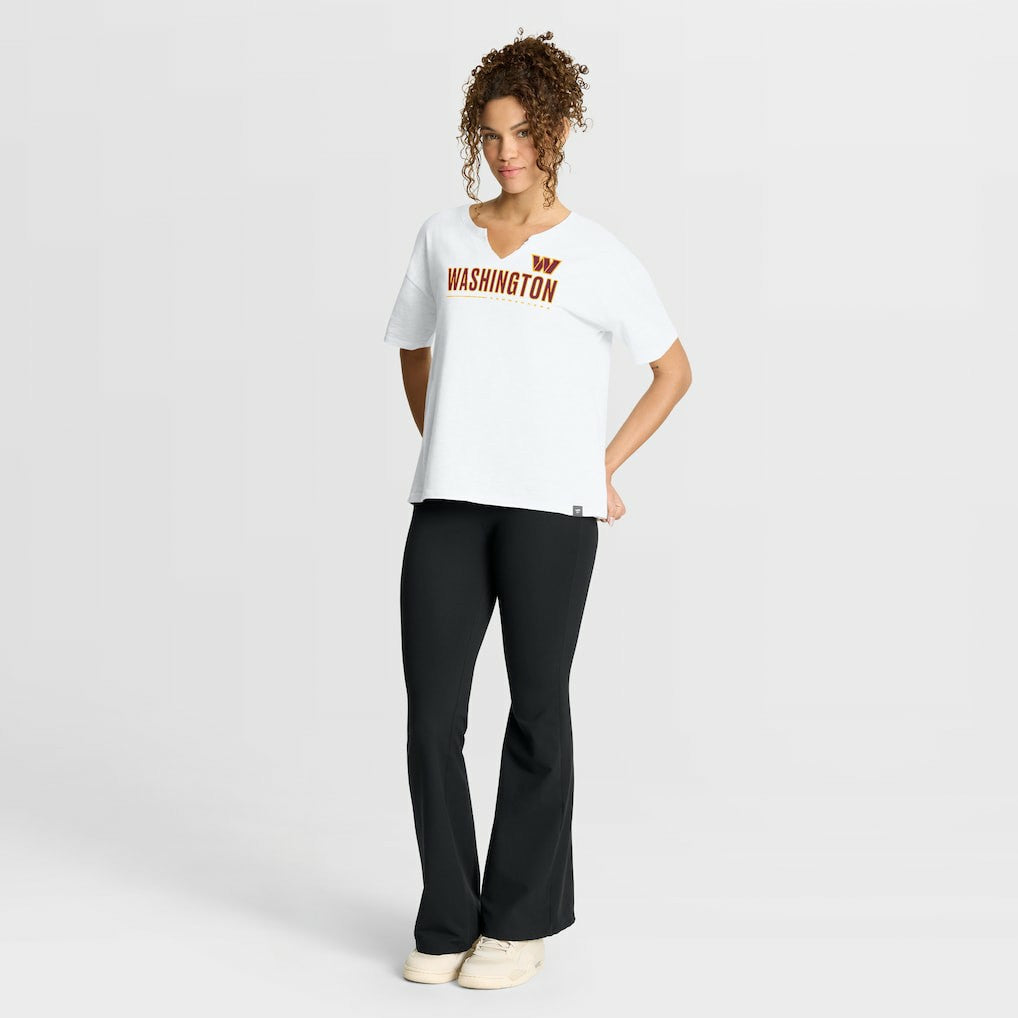 Washington Commanders Women's Redzone Slub Boxy T-Shirt - White online