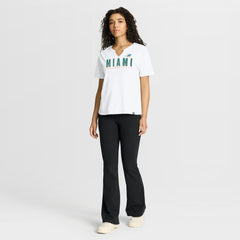 Miami Dolphins Women's Redzone Slub Boxy T-Shirt - White cheap
