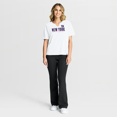 New York Giants Women's Redzone Slub Boxy T-Shirt - White outlet