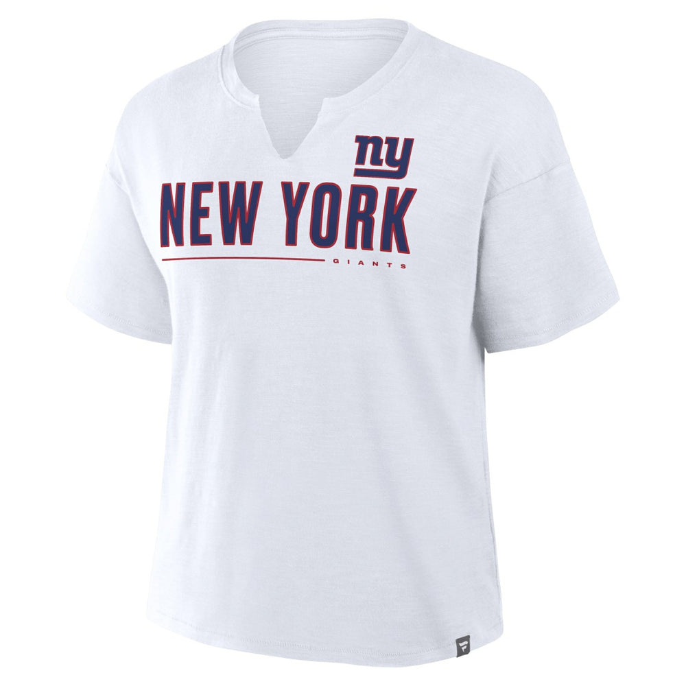 New York Giants Women's Redzone Slub Boxy T-Shirt - White outlet