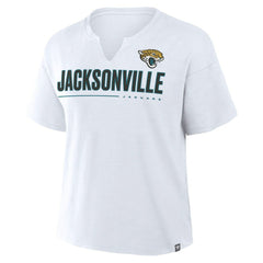 Jacksonville Jaguars Women's Redzone Slub Boxy T-Shirt - White on sale