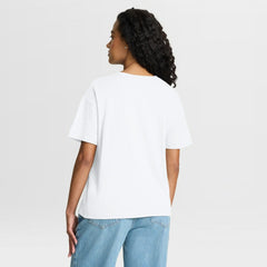 Philadelphia Eagles Women's Redzone Slub Boxy T-Shirt - White on sale