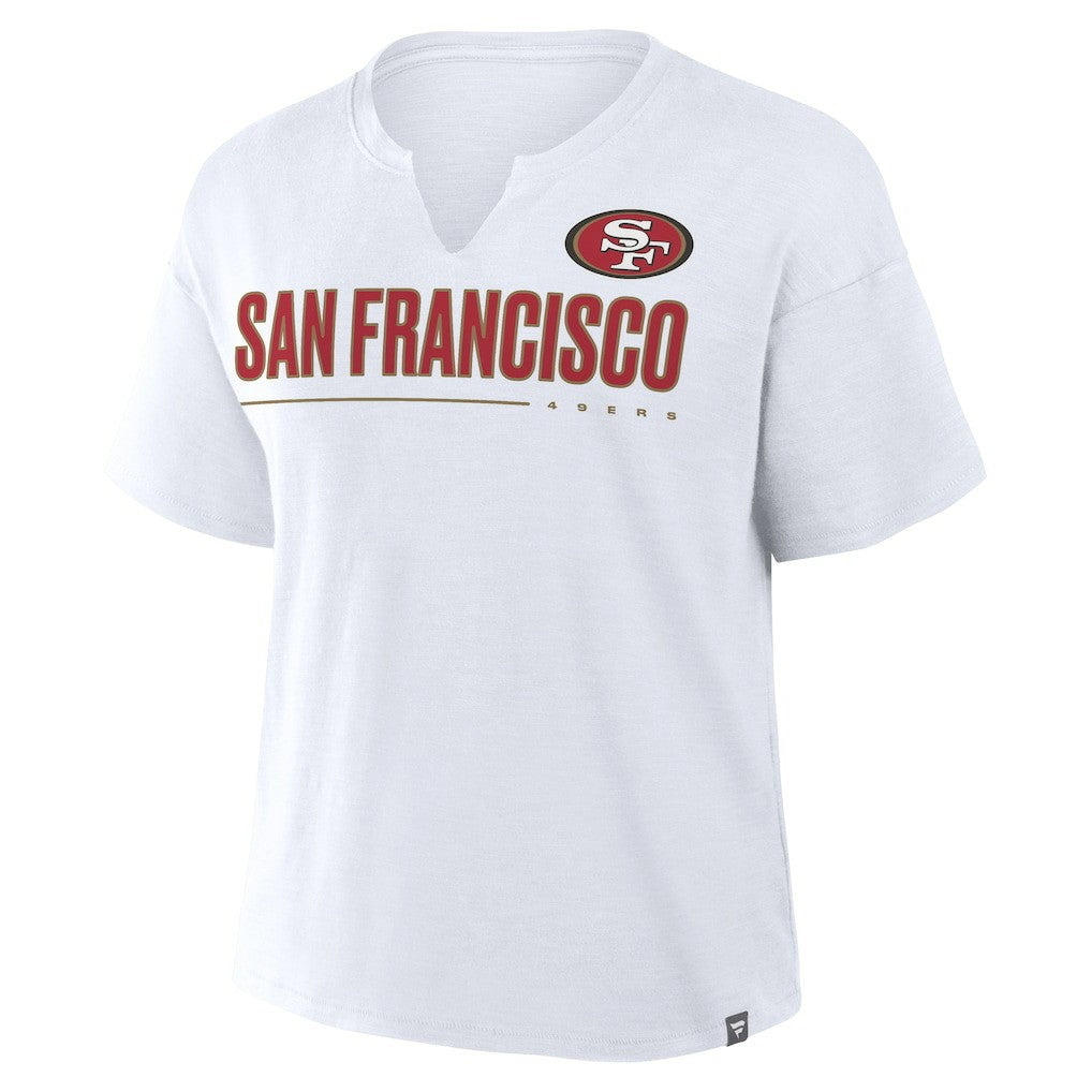San Francisco 49ers Women's Redzone Slub Boxy T-Shirt - White online