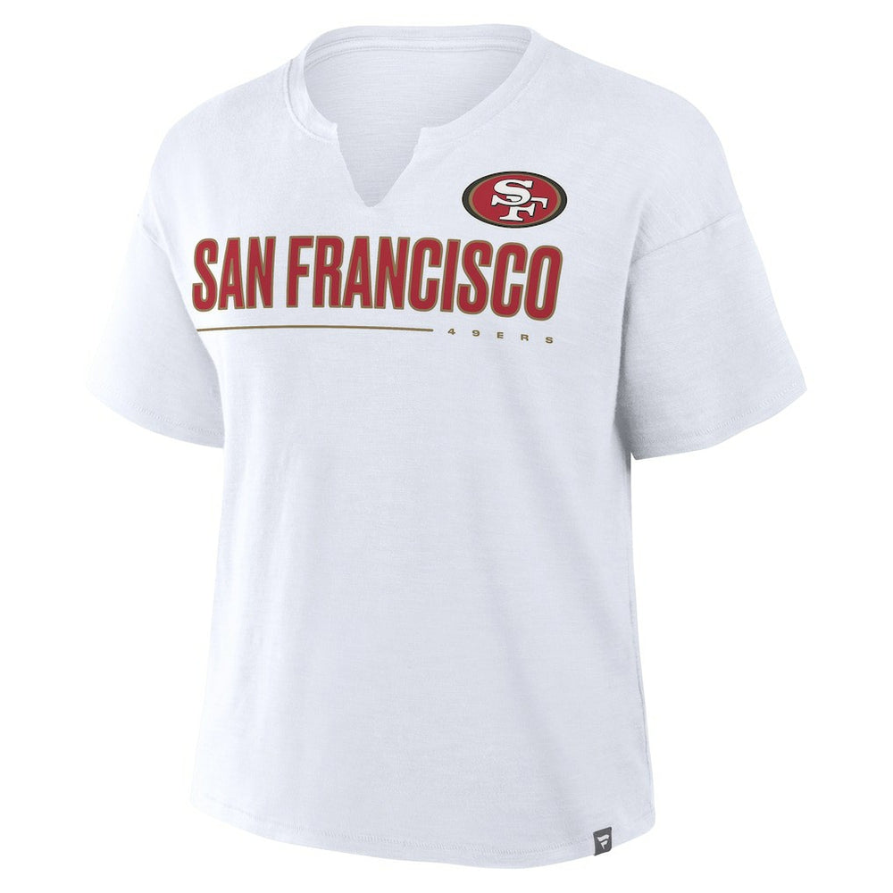 San Francisco 49ers Women's Redzone Slub Boxy T-Shirt - White online