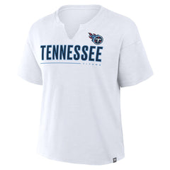 Tennessee Titans Women's Redzone Slub Boxy T-Shirt - White on sale