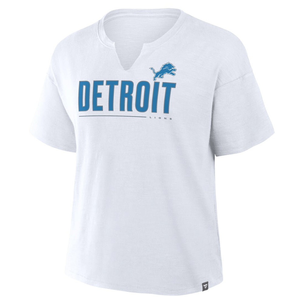 Detroit Lions Women's Redzone Slub Boxy T-Shirt - White outlet