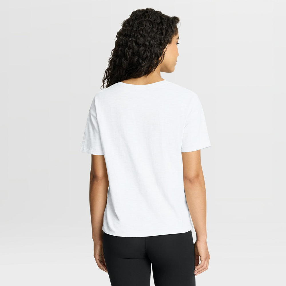 Denver Broncos Women's Redzone Slub Boxy T-Shirt - White cheap