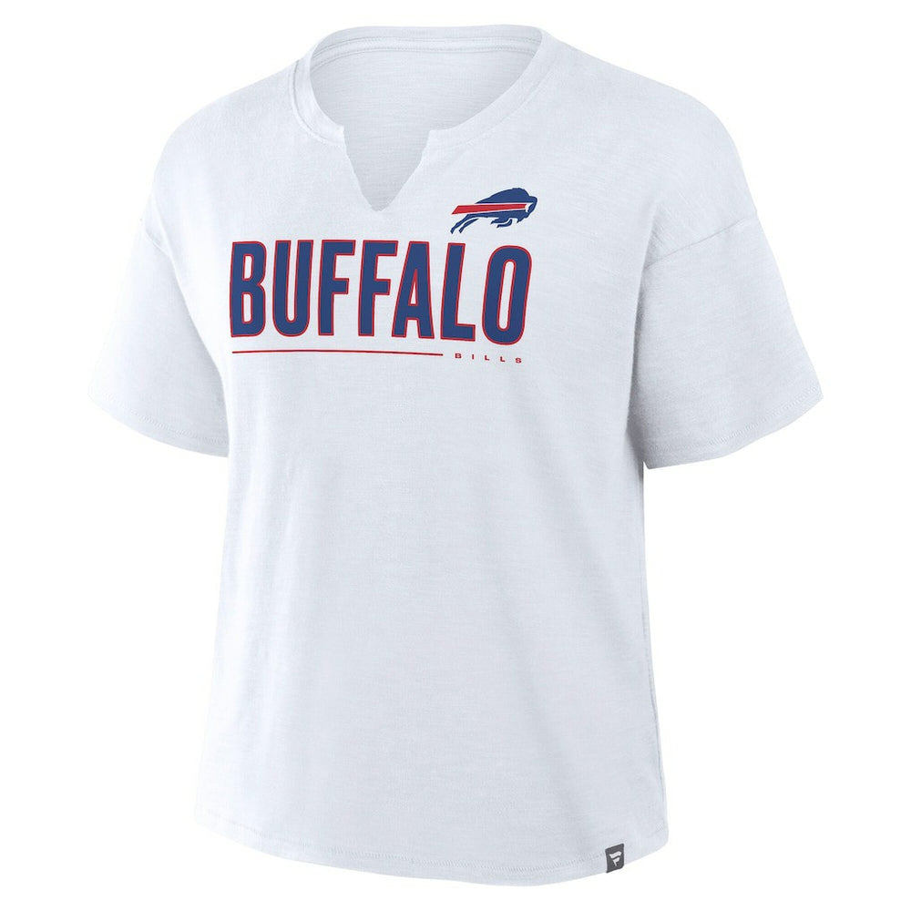 Buffalo Bills Women's Redzone Slub Boxy T-Shirt - White discount