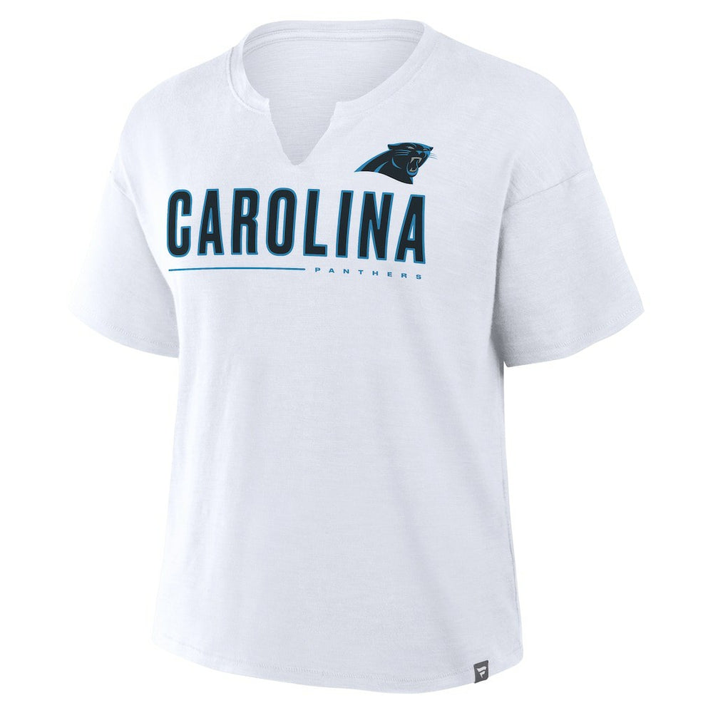 Carolina Panthers Women's Redzone Slub Boxy T-Shirt - White sale