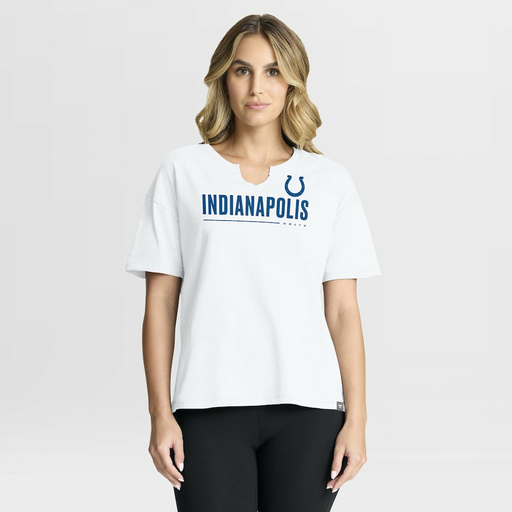 Indianapolis Colts Women's Redzone Slub Boxy T-Shirt - White outlet