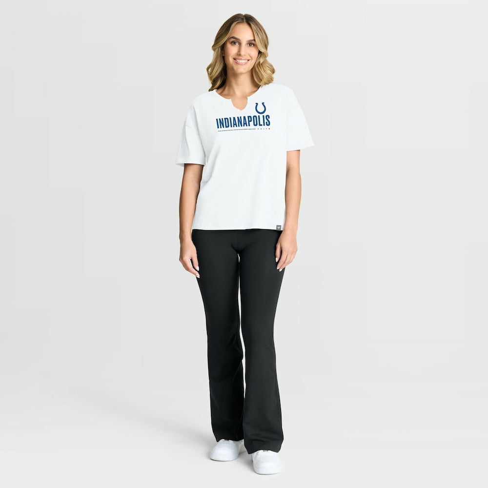 Indianapolis Colts Women's Redzone Slub Boxy T-Shirt - White outlet