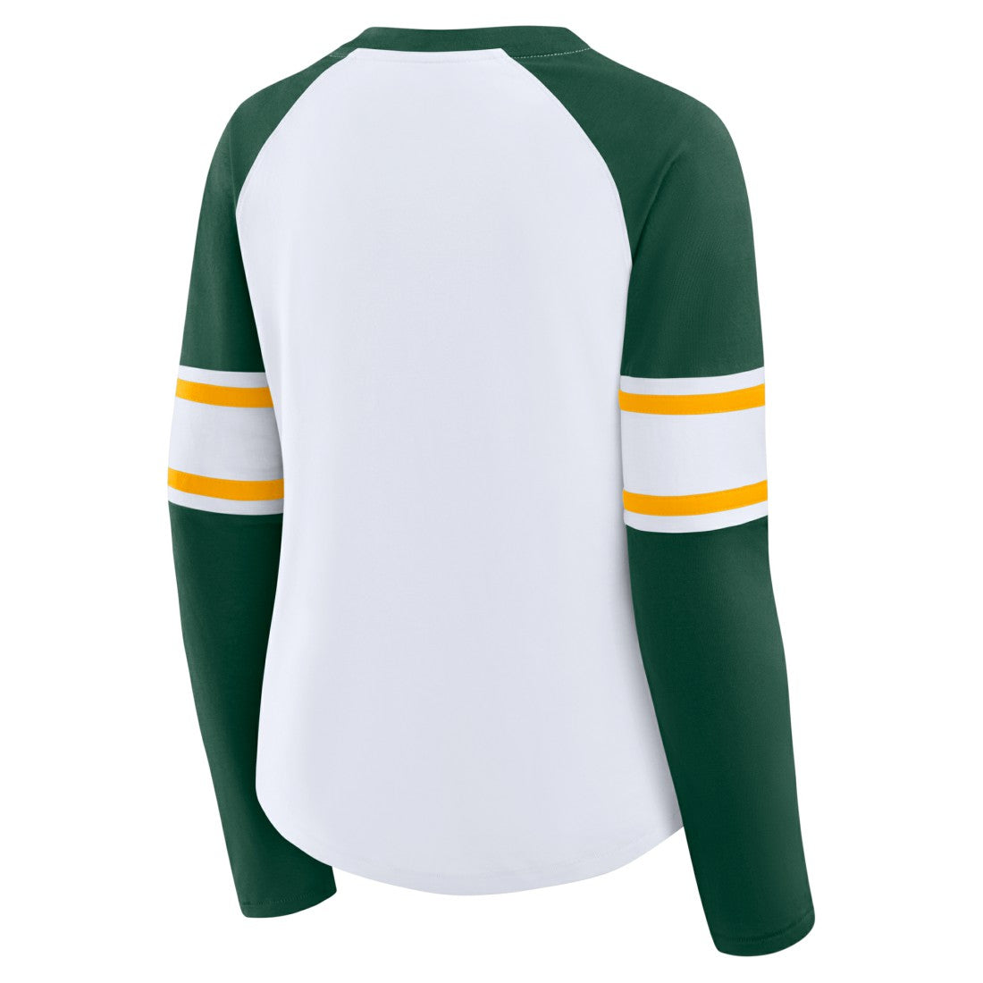 Green Bay Packers Women's Redzone Blitz Package Raglan Lace-Up V-Neck Long Sleeve T-Shirt - White/Green sale