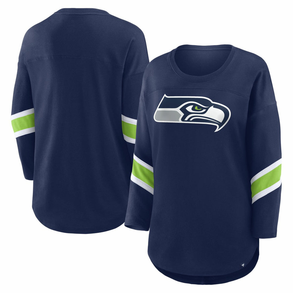 Seattle Seahawks Women's Redzone 3/4-Sleeve T-Shirt - College Navy sale