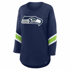 Seattle Seahawks Women's Redzone 3/4-Sleeve T-Shirt - College Navy sale