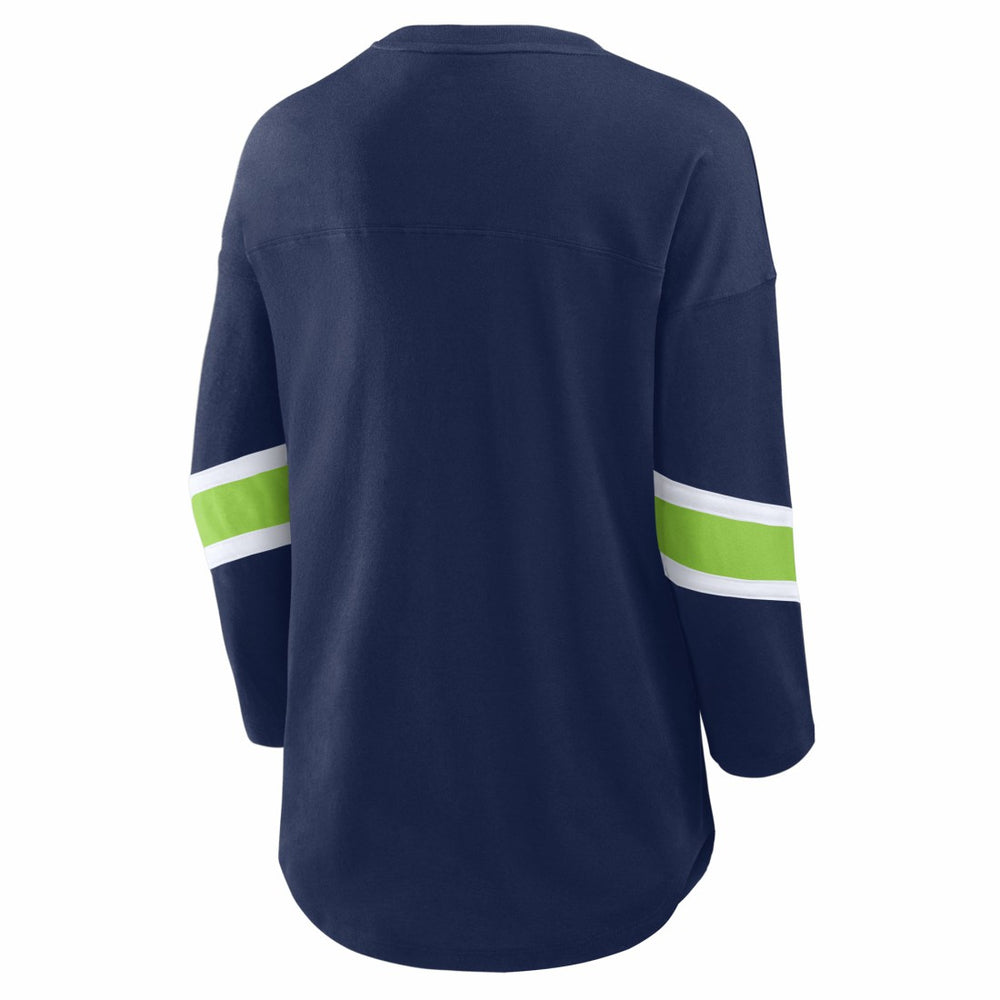 Seattle Seahawks Women's Redzone 3/4-Sleeve T-Shirt - College Navy sale