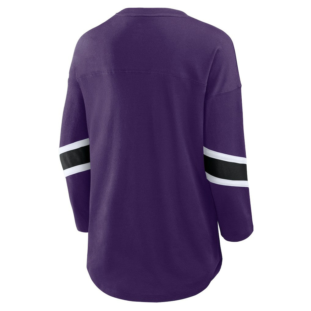 Baltimore Ravens Women's Redzone 3/4-Sleeve T-Shirt - Purple outlet
