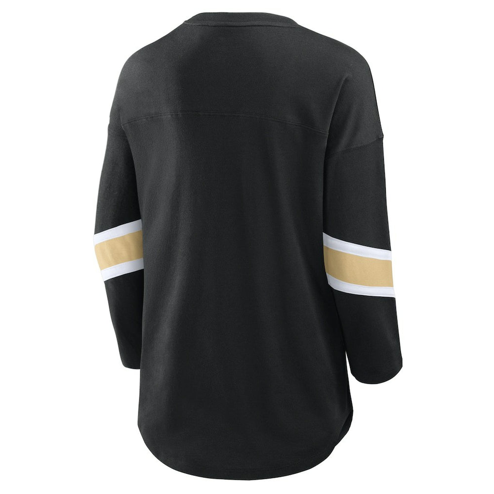 New Orleans Saints Women's Redzone 3/4-Sleeve T-Shirt - Black on sale