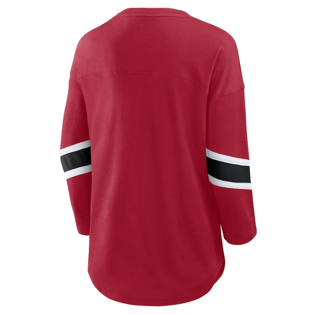 San Francisco 49ers Women's Redzone 3/4-Sleeve T-Shirt - Scarlet online