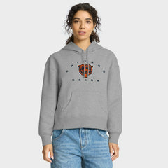 Chicago Bears Women's Eligible Receiver Legacy Pullover Hoodie - Heather Gray on sale