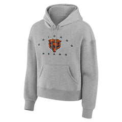 Chicago Bears Women's Eligible Receiver Legacy Pullover Hoodie - Heather Gray on sale