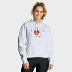 Cleveland Browns Women's Eligible Receiver Legacy Pullover Hoodie - White on sale