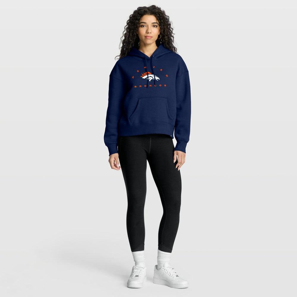 Denver Broncos Women's Eligible Receiver Legacy Pullover Hoodie - Navy cheap