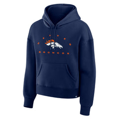 Denver Broncos Women's Eligible Receiver Legacy Pullover Hoodie - Navy cheap