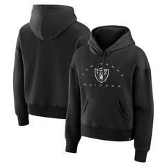 Las Vegas Raiders Women's Eligible Receiver Legacy Pullover Hoodie - Black cheap