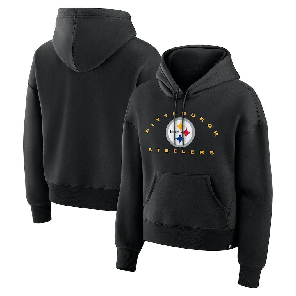 Pittsburgh Steelers Women's Eligible Receiver Legacy Pullover Hoodie - Black outlet