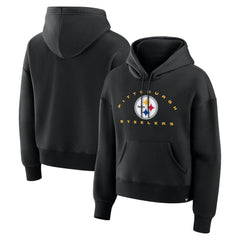 Pittsburgh Steelers Women's Eligible Receiver Legacy Pullover Hoodie - Black outlet