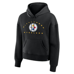 Pittsburgh Steelers Women's Eligible Receiver Legacy Pullover Hoodie - Black outlet