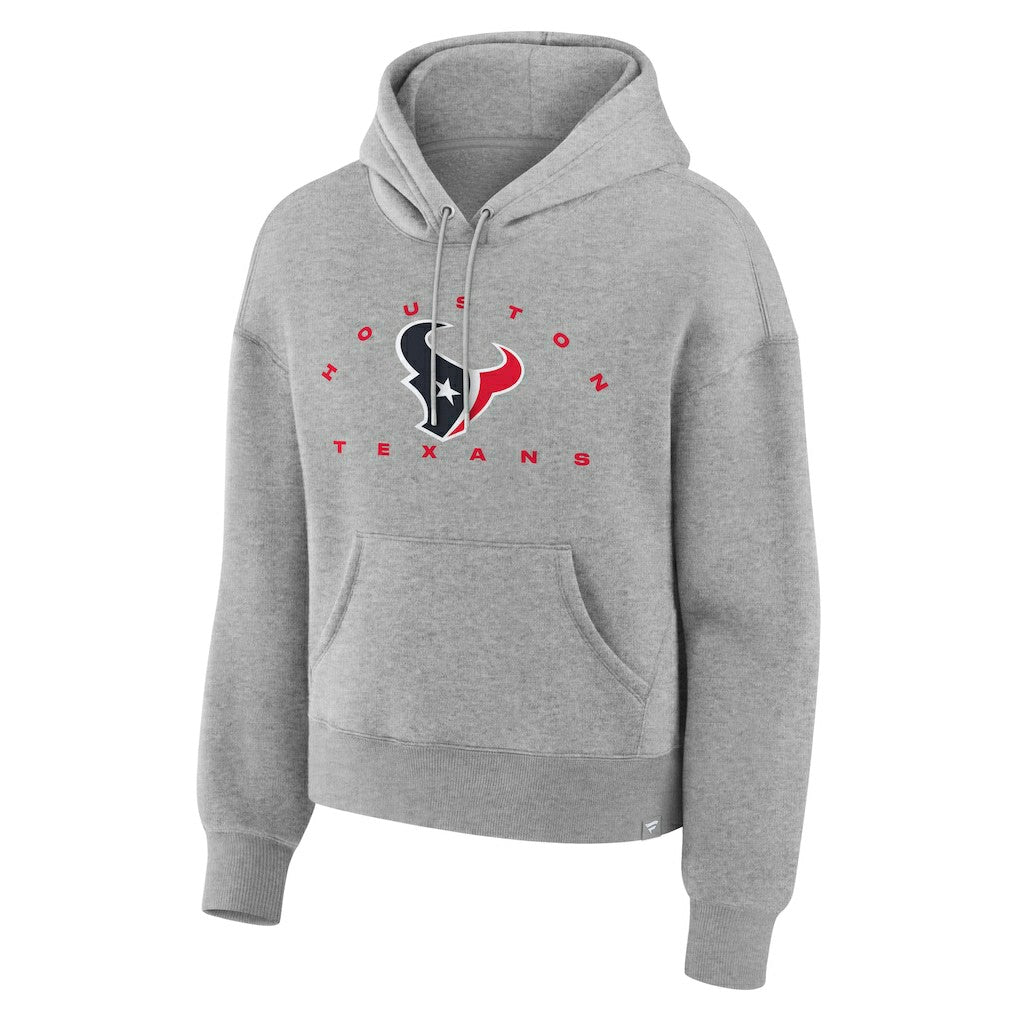 Houston Texans Women's Eligible Receiver Legacy Pullover Hoodie - Heather Gray for sale