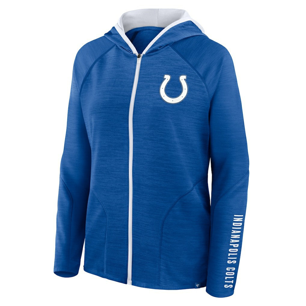 Indianapolis Colts Women's Redzone End Around Pass Raglan Full-Zip Hoodie - Royal discount