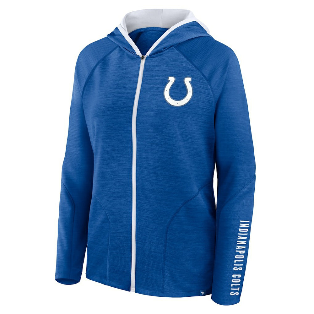 Indianapolis Colts Women's Redzone End Around Pass Raglan Full-Zip Hoodie - Royal discount