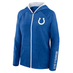 Indianapolis Colts Women's Redzone End Around Pass Raglan Full-Zip Hoodie - Royal discount