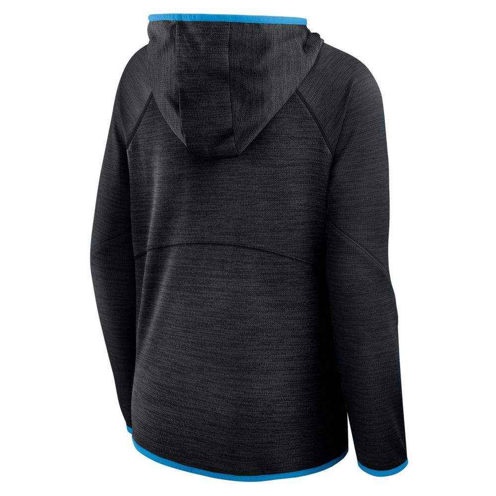Carolina Panthers Women's Redzone End Around Pass Raglan Full-Zip Hoodie - Black cheap