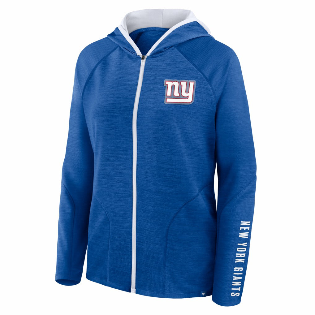 New York Giants Women's Redzone End Around Pass Raglan Full-Zip Hoodie - Royal cheap
