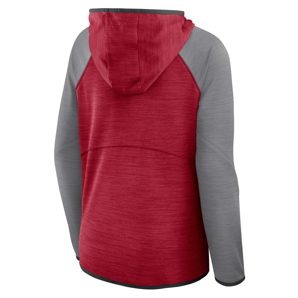 Tampa Bay Buccaneers Women's Redzone End Around Pass Raglan Full-Zip Hoodie - Red/Pewter on sale