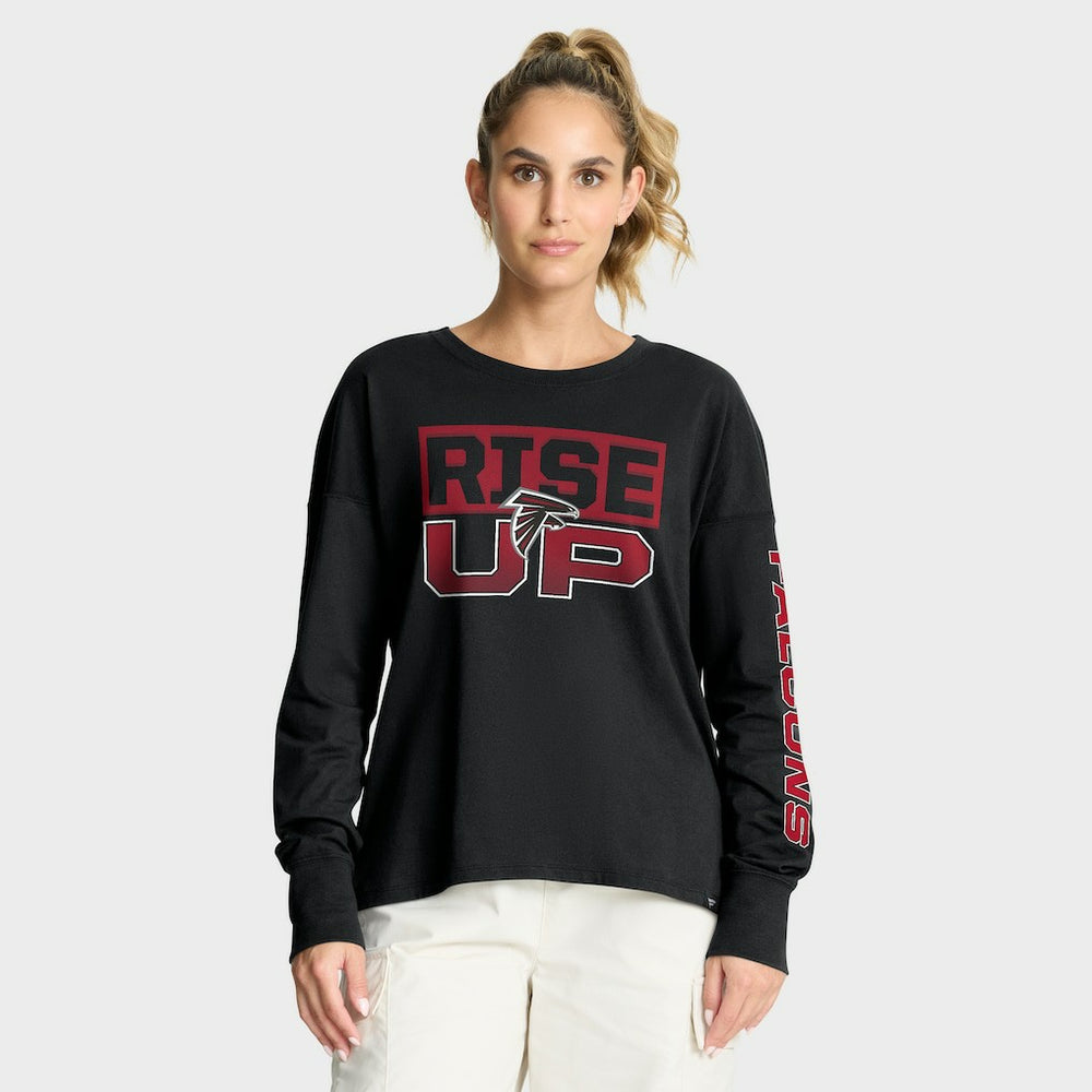 Atlanta Falcons Women's Hometown Legacy Long Sleeve T-Shirt - Black on sale