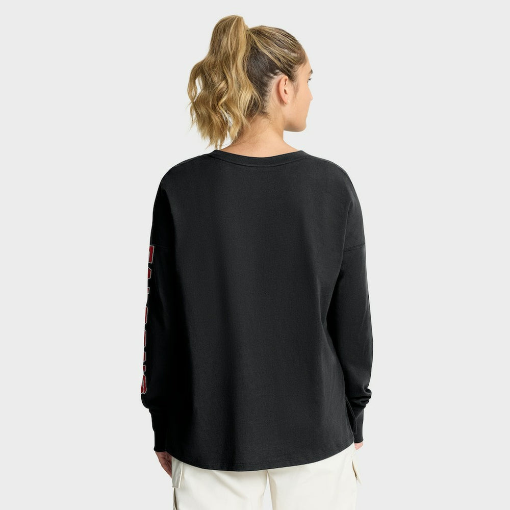 Atlanta Falcons Women's Hometown Legacy Long Sleeve T-Shirt - Black on sale