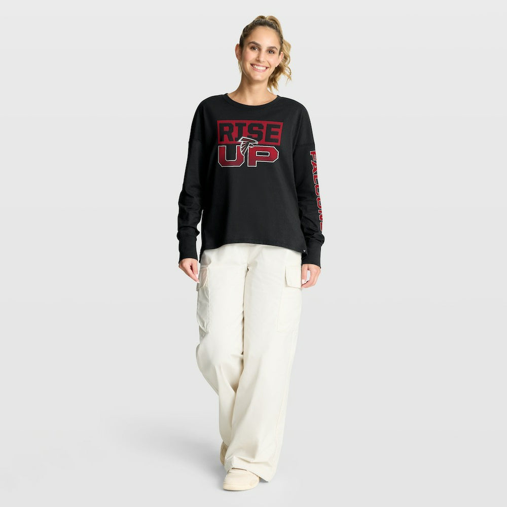 Atlanta Falcons Women's Hometown Legacy Long Sleeve T-Shirt - Black on sale