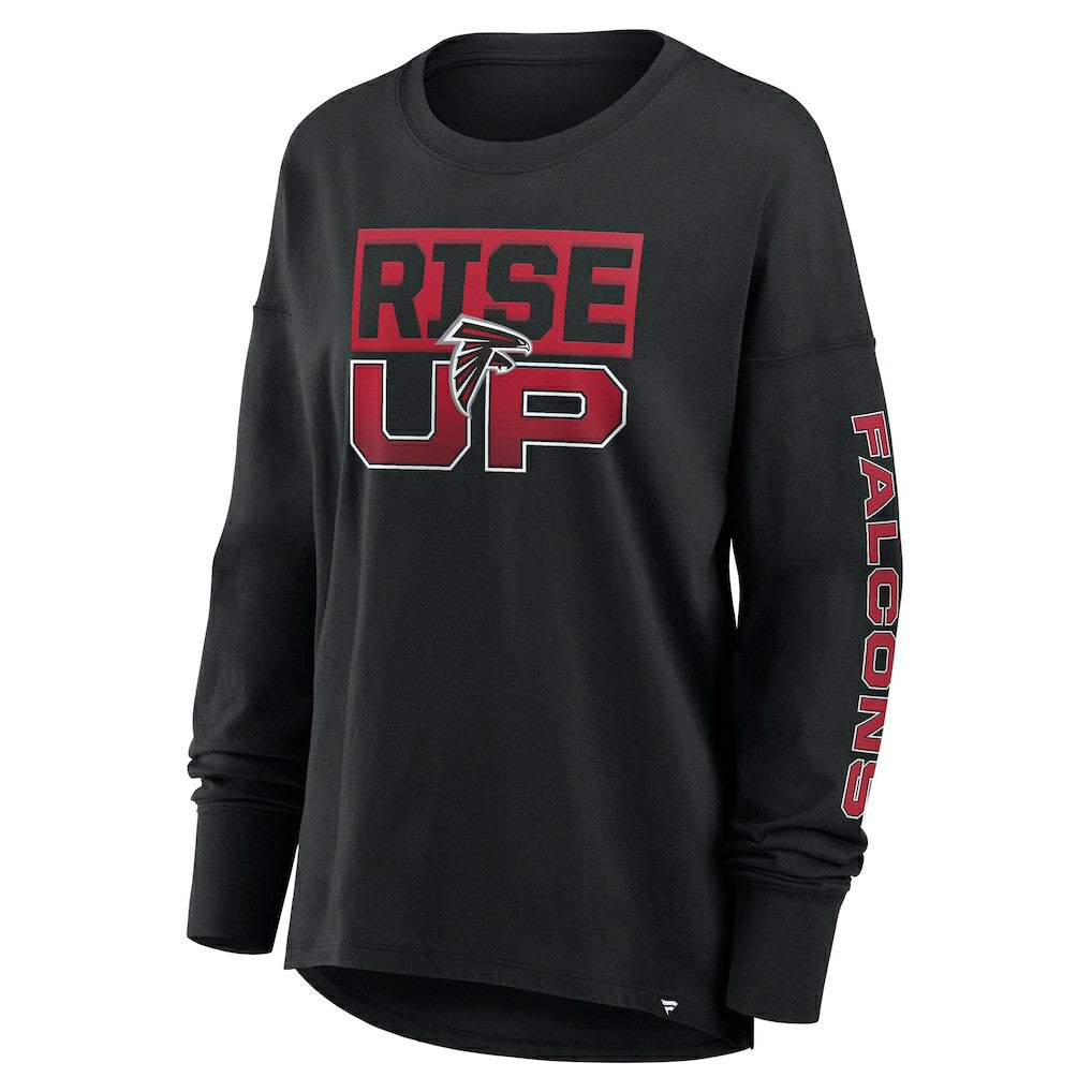 Atlanta Falcons Women's Hometown Legacy Long Sleeve T-Shirt - Black on sale