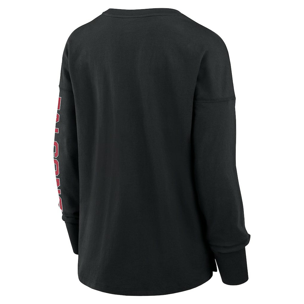 Atlanta Falcons Women's Hometown Legacy Long Sleeve T-Shirt - Black on sale