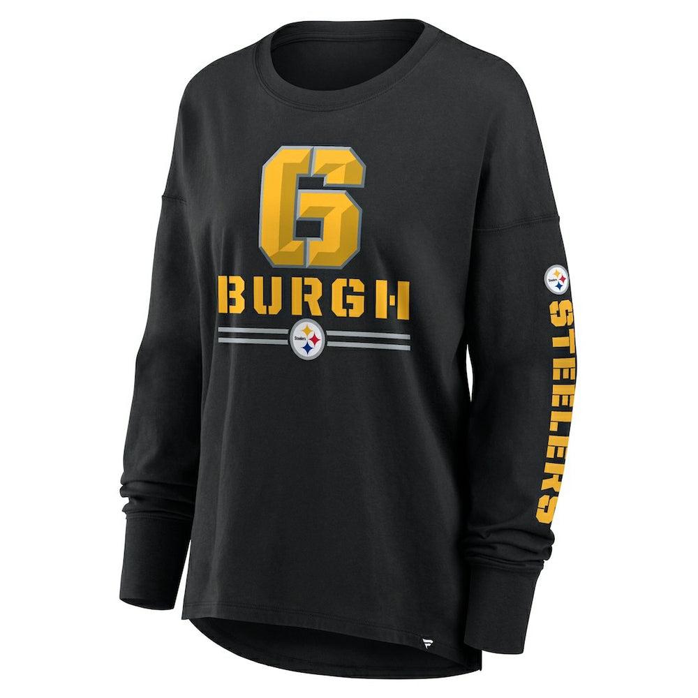 Pittsburgh Steelers Women's Hometown Legacy Long Sleeve T-Shirt - Black sale