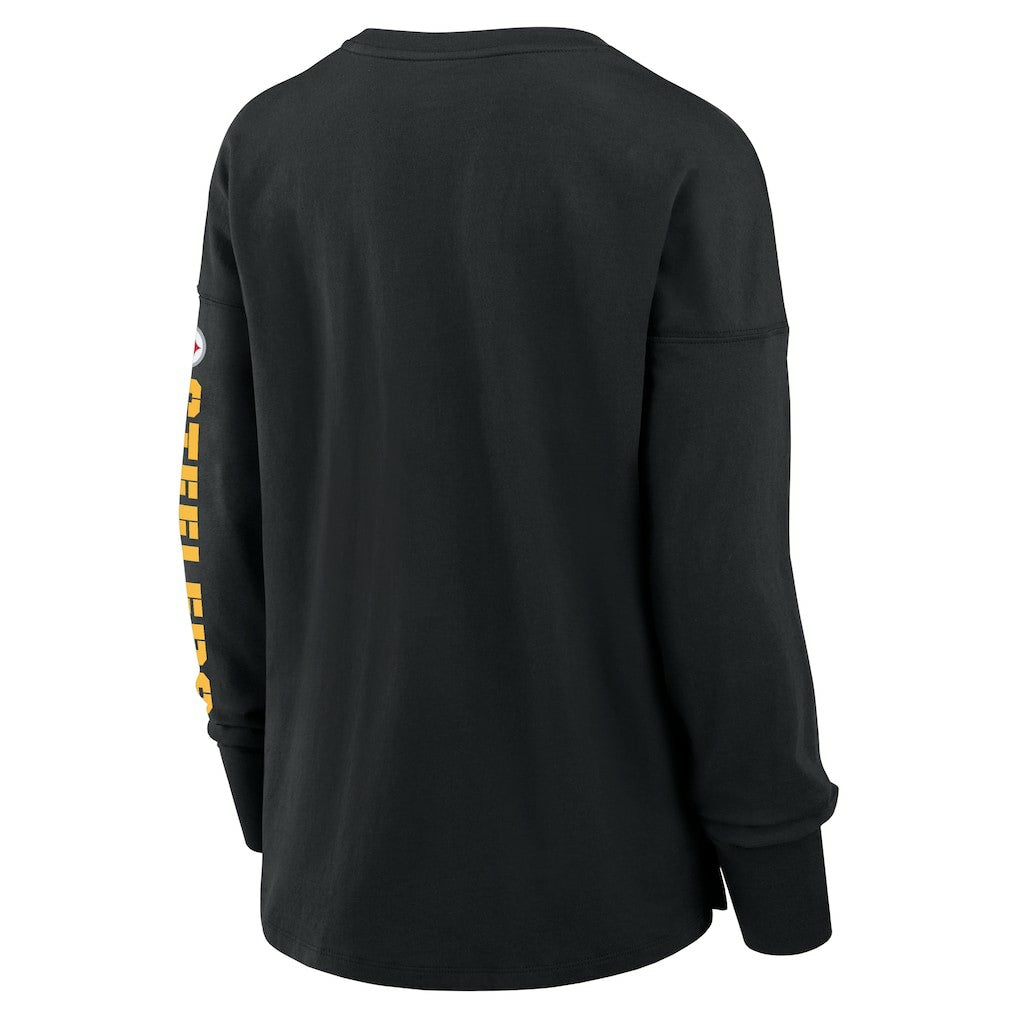 Pittsburgh Steelers Women's Hometown Legacy Long Sleeve T-Shirt - Black sale