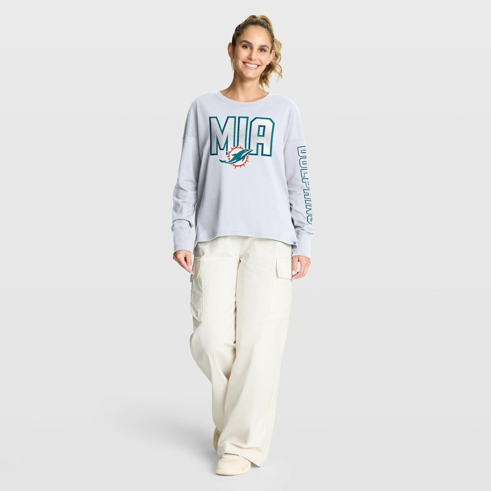 Miami Dolphins Women's Hometown Legacy Long Sleeve T-Shirt - White outlet