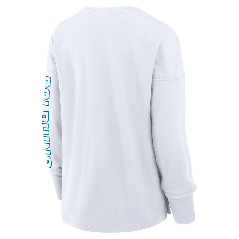 Miami Dolphins Women's Hometown Legacy Long Sleeve T-Shirt - White outlet