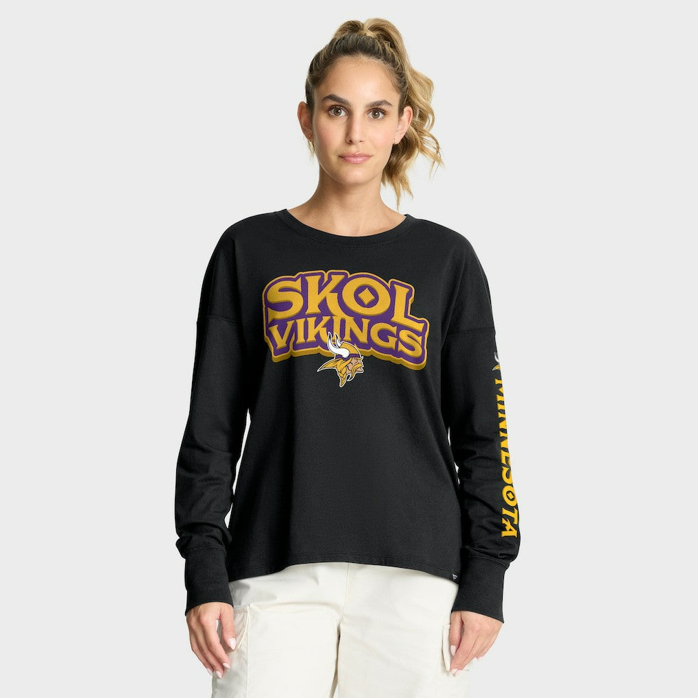 Minnesota Vikings Women's Hometown Legacy Long Sleeve T-Shirt - Black for sale